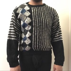 Vintage 80s wool fashion sweater